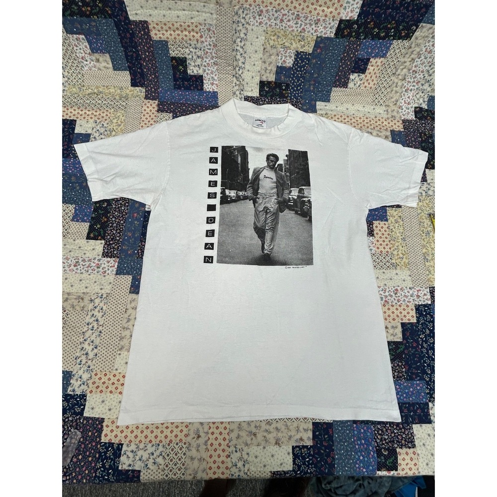Vintage "Painted Lady" Large James Dean 1991 White Tshirt